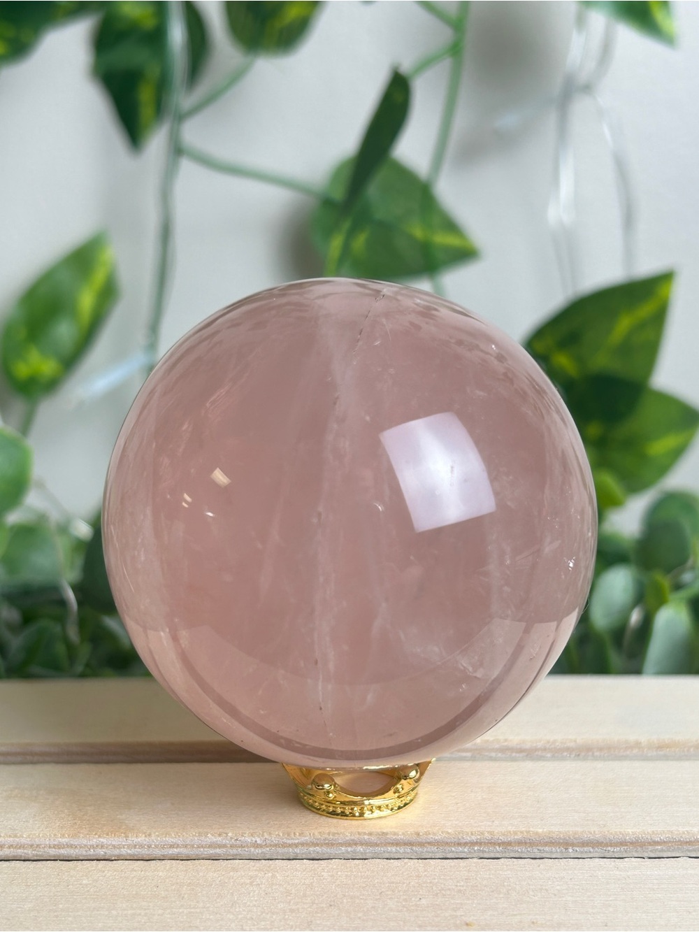 Star Rose Quartz Sphere